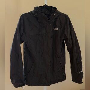 The north face black utility rain jacket